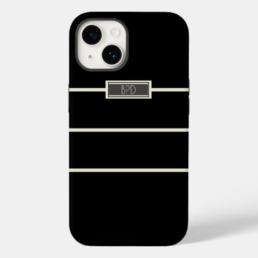 Moderne Minimalistische Mit Monogramm Initialen Sc Case-Mate iPhone Hülle (Rückseite)