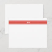 Moderne Minimalistische Mit Monogramm Namenseingän Mitteilungskarte (Vorne/Hinten)