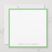 Moderne Minimalistische Mit Monogramm Vorlage Eleg (Vorderseite)