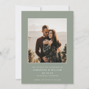 Moderne minimalistische Mix & Match-Fotografie Save The Date