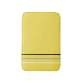 Moderne Minimalistische monochrome Linien gelb Badematte (Vorderseite Vertikal)