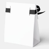 Moderne Minimalistische Monogram-Hochzeitsknabe Geschenkschachtel (Rückseite)