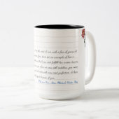 Moderne Minimalistische Monogramm-benutzerdefinier Zweifarbige Tasse (VorderseiteRechts)