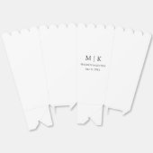 Moderne Minimalistische Monogramm-Hochzeit Geschenkschachtel (Ungeklappt)