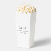 Moderne Minimalistische Monogramm-Hochzeit Geschenkschachtel (Geplatzt)