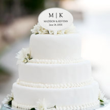 Moderne Minimalistische Monogramm-Hochzeit