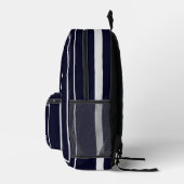 Moderne Minimalistische Monogramm-Initial, Geburts Bedruckter Rucksack (Rechts)