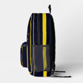 Moderne Minimalistische Monogramm-Initial, Geburts Bedruckter Rucksack (Rechts)