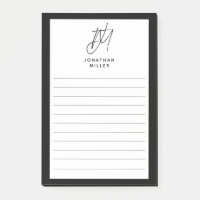 Moderne Minimalistische Monogramm-Linse