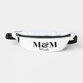 Moderne minimalistische Monogramm-Luxus-Eleganz Bauchtasche