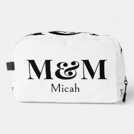 Moderne minimalistische Monogramm-Luxus-Eleganz Waschbeutel