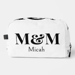 Moderne minimalistische Monogramm-Luxus-Eleganz Waschbeutel