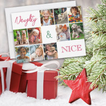 Moderne Minimalistische Multi-Foto Collage Weihnac