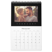 Moderne Minimalistische Multi-Foto-Erinnerungen Kalender (Feb 2027)