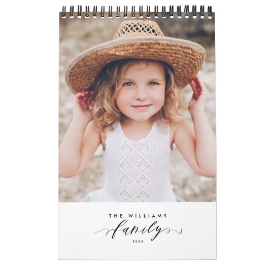 Moderne Minimalistische Multi-Foto-Erinnerungen Kalender (Titelbild)