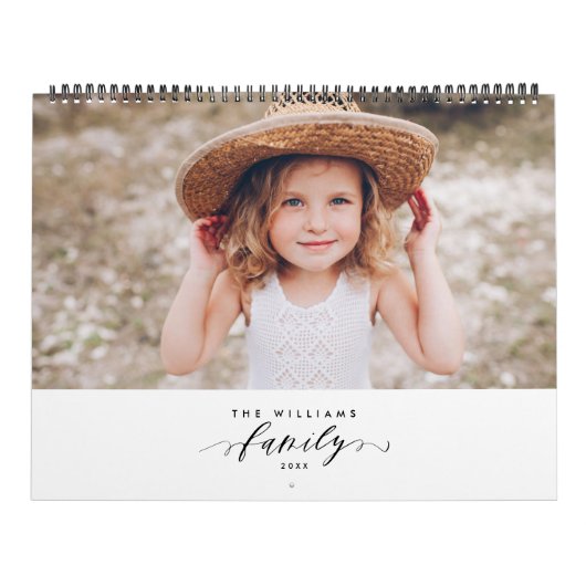 Moderne Minimalistische Multi-Foto-Erinnerungen Kalender (Titelbild)