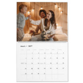 Moderne Minimalistische Multi-Foto-Erinnerungen Kalender (Mär 2027)