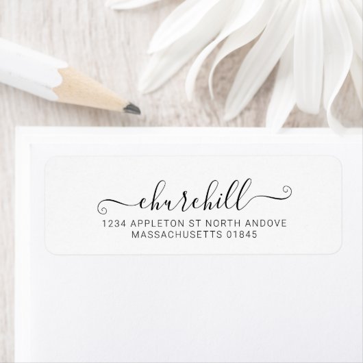 Moderne Minimalistische Nachname-Script-Kalligrafi (Insitu)