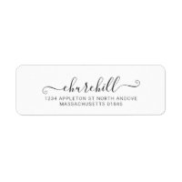 Moderne Minimalistische Nachname-Script-Kalligrafi