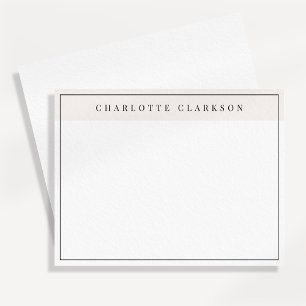 Moderne minimalistische Namenskarte mit schwarzer Ankündigung