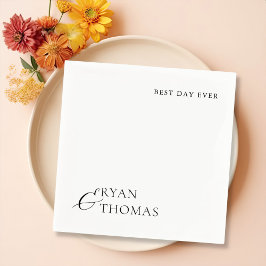 Moderne Minimalistische Napkins für Hochzeitsempfa Serviette