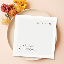 Moderne Minimalistische Napkins für Hochzeitsempfa Serviette