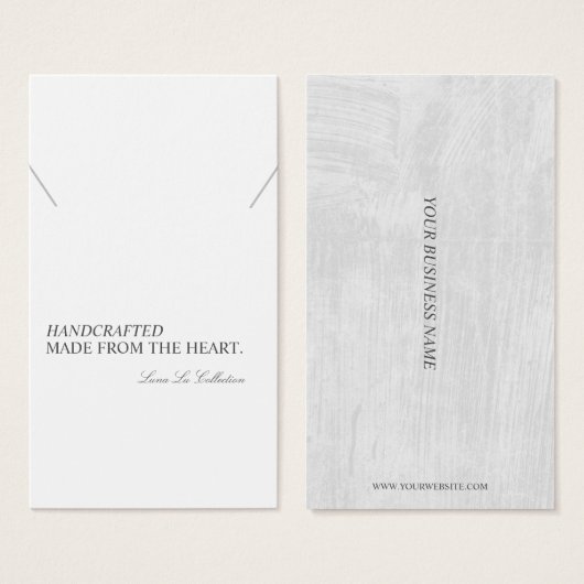 Moderne Minimalistische Netzwerkkarte (Vorne & Hinten)