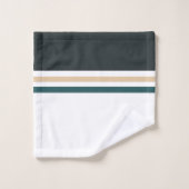 Moderne Minimalistische New Season Strips Badhandtuch Set (Waschlappen)