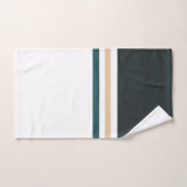 Moderne Minimalistische New Season Strips Badhandtuch Set (Handtuch)