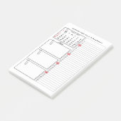 Moderne Minimalistische Noten Post-it Klebezettel (angewinkelt)