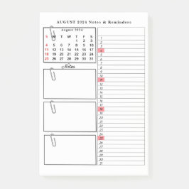 Moderne Minimalistische Noten Post-it Klebezettel