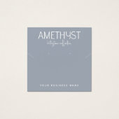 Moderne minimalistische Ohrring-Schmuckkarte (Vorderseite)