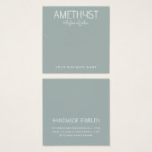 Moderne minimalistische Ohrring-Schmuckkarte (Vorne & Hinten)