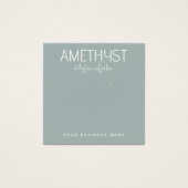 Moderne minimalistische Ohrring-Schmuckkarte (Vorderseite)