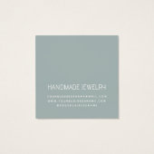 Moderne minimalistische Ohrring-Schmuckkarte (Rückseite)