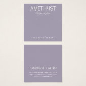 Moderne minimalistische Ohrring-Schmuckkarte (Vorne & Hinten)