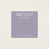 Moderne minimalistische Ohrring-Schmuckkarte (Vorderseite)