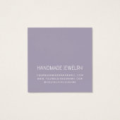 Moderne minimalistische Ohrring-Schmuckkarte (Rückseite)