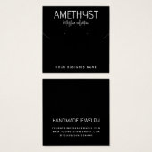 Moderne minimalistische Ohrring-Schmuckkarte (Vorne & Hinten)