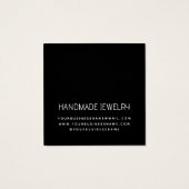 Moderne minimalistische Ohrring-Schmuckkarte (Rückseite)