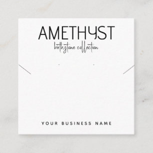 Moderne minimalistische Ohrring-Schmuckkarte Begleitkarte