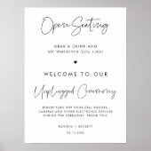 Moderne Minimalistische Open-Sites Unplugged Zerem Poster (Vorne)