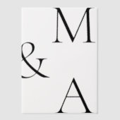 Moderne Minimalistische Overlay-Hochzeit Pergament Einladungen (Vorderseite)