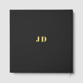 Moderne Minimalistische Paarbezeichnungen Einfache Gästebuch (Rückseite)