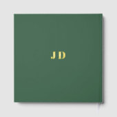 Moderne Minimalistische Paarbezeichnungen Einfache Gästebuch (Rückseite)