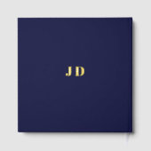 Moderne Minimalistische Paarbezeichnungen Einfache Gästebuch (Rückseite)