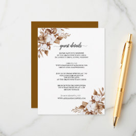 Moderne Minimalistische Pampas Grass Bouquet Weddi Begleitkarte