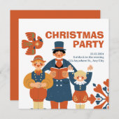 Moderne Minimalistische Party Einladung (Vorne/Hinten)