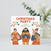 Moderne Minimalistische Party Einladung (Stehend Vorderseite)