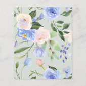 Moderne Minimalistische Pastel Bridal Dusche Einla Flyer (Hinten)